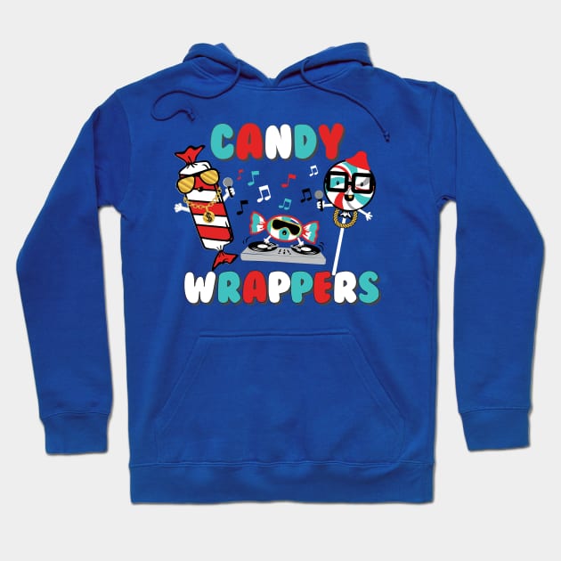 Candy Wrappers Hoodie by toddgoldmanart